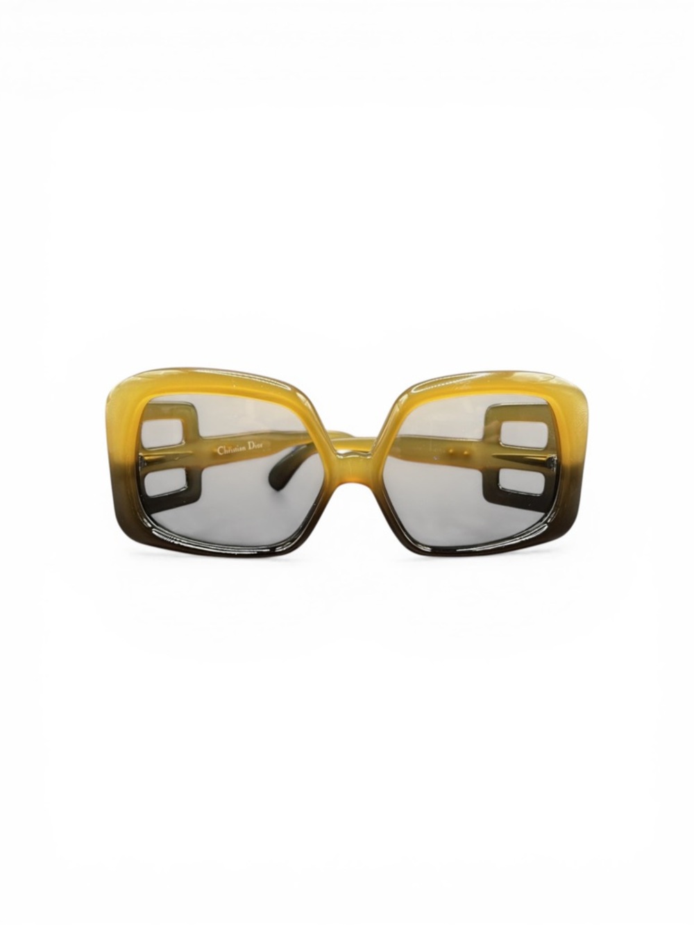 Vintage 1970s Christian Dior 737 Honey Optyl Sunglasses – RARE Oversized - Picture 3 of 7